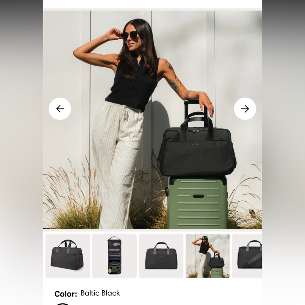 Solgaard Voyager Weekender with FlowCloset, Black